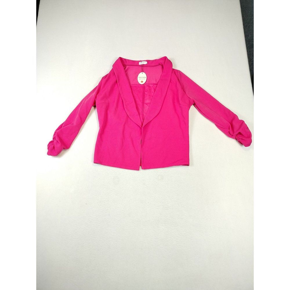 POGTMM Blazer Jacket Women's Large Pink Open Front Corpcore Corporate‎ Casual